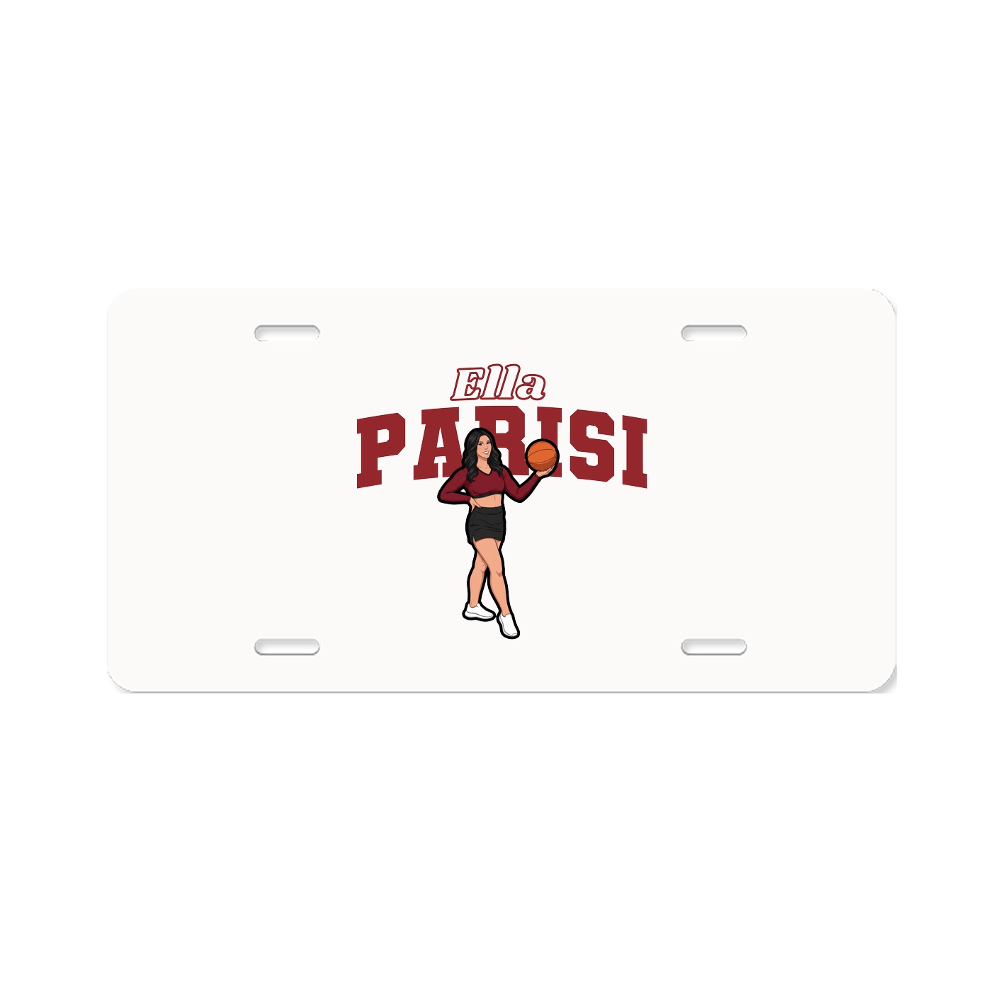 License Plate — Name Arch in Classic