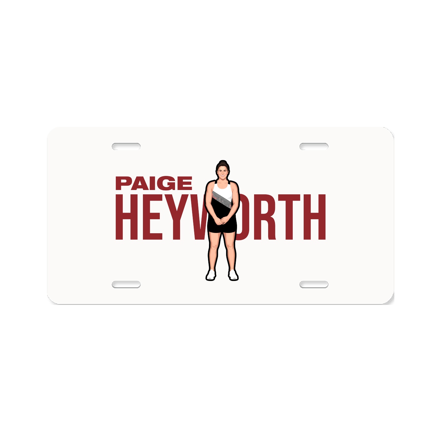 License Plate — Player Name in Classic