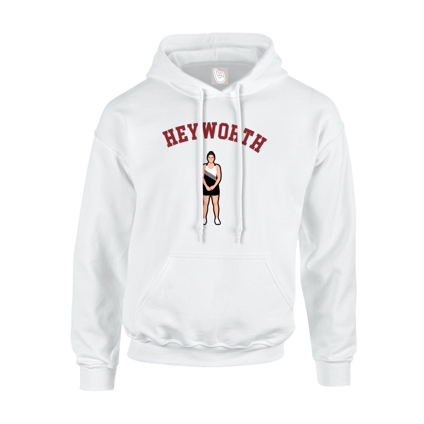 Youth Hoodie — Shirsey Arch in White