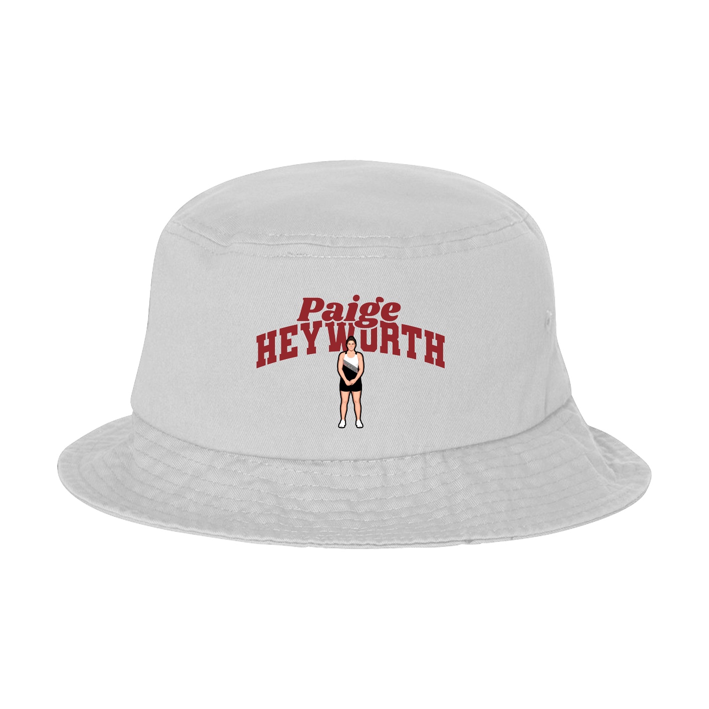 Bucket Cap — Signature Arch in White