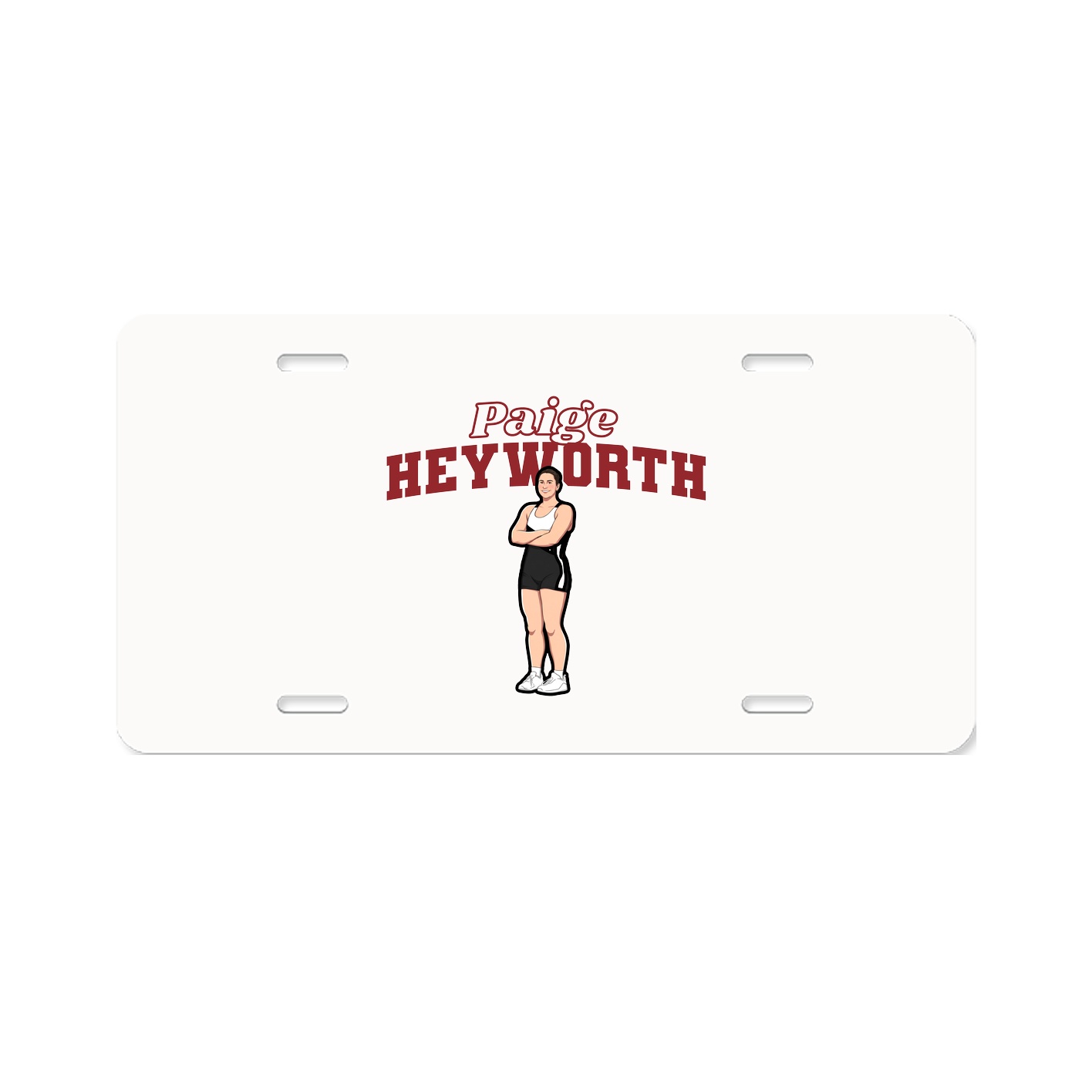 License Plate — Name Arch in Classic