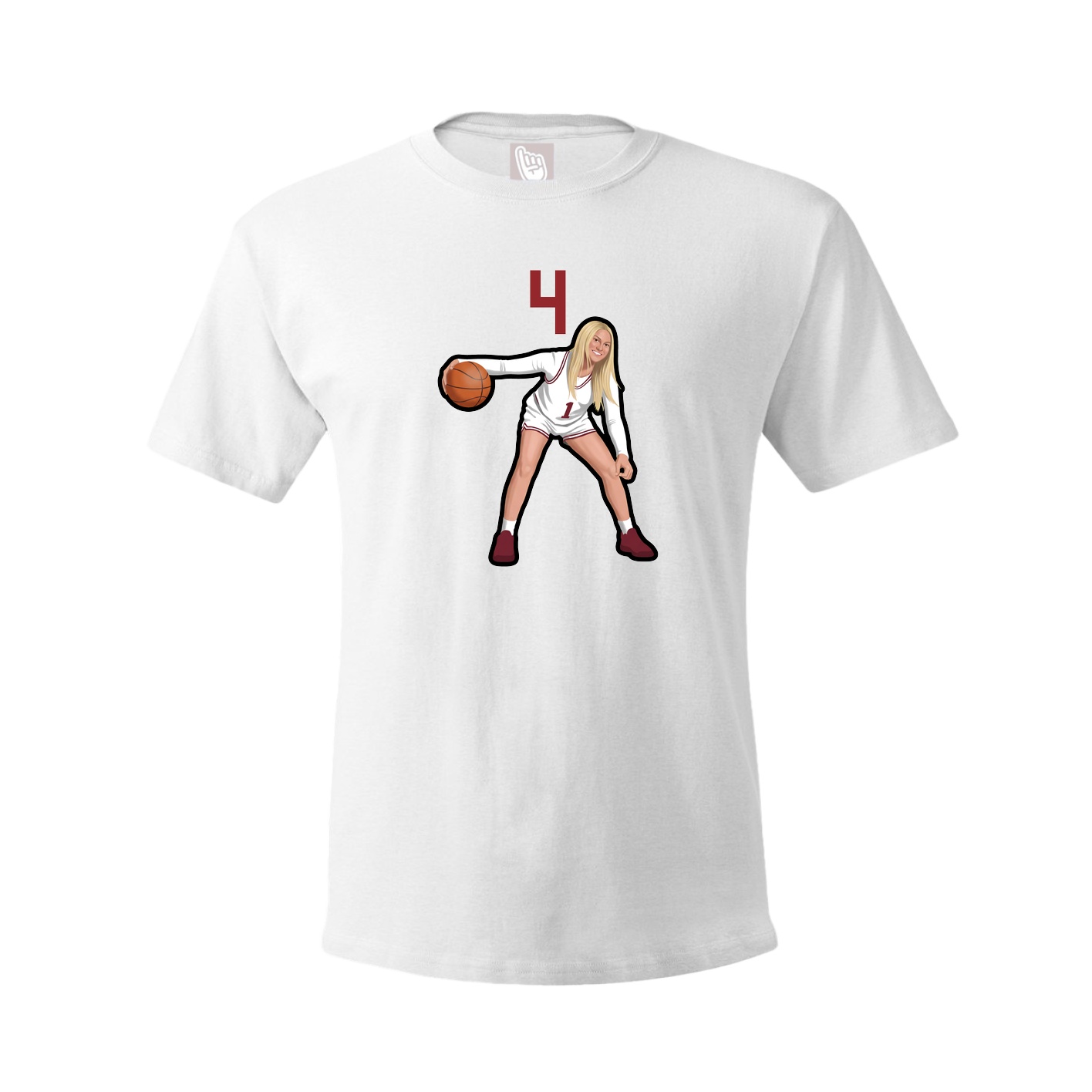 Tee — Number Top in White