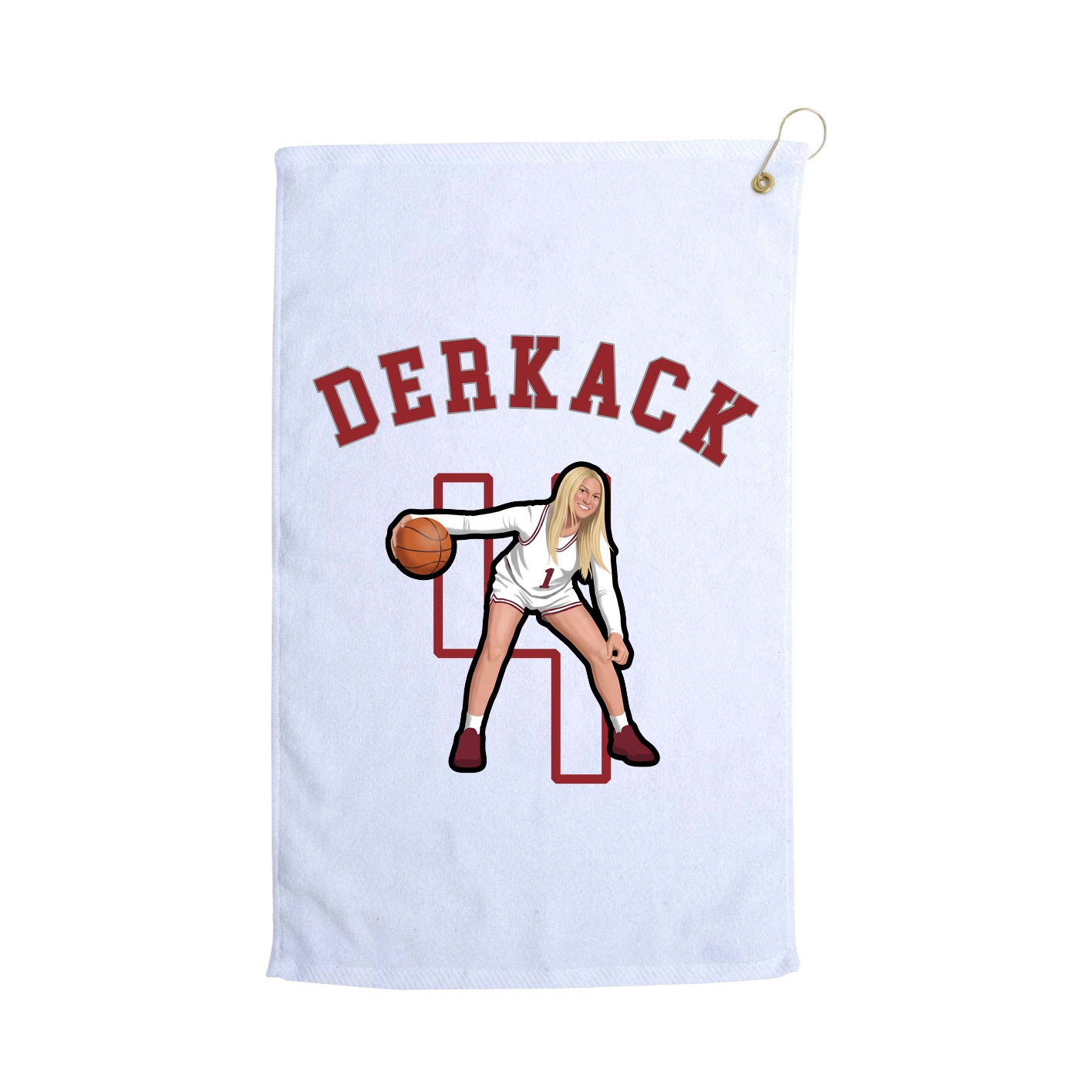 Golf Towel — Shirsey Arch in White