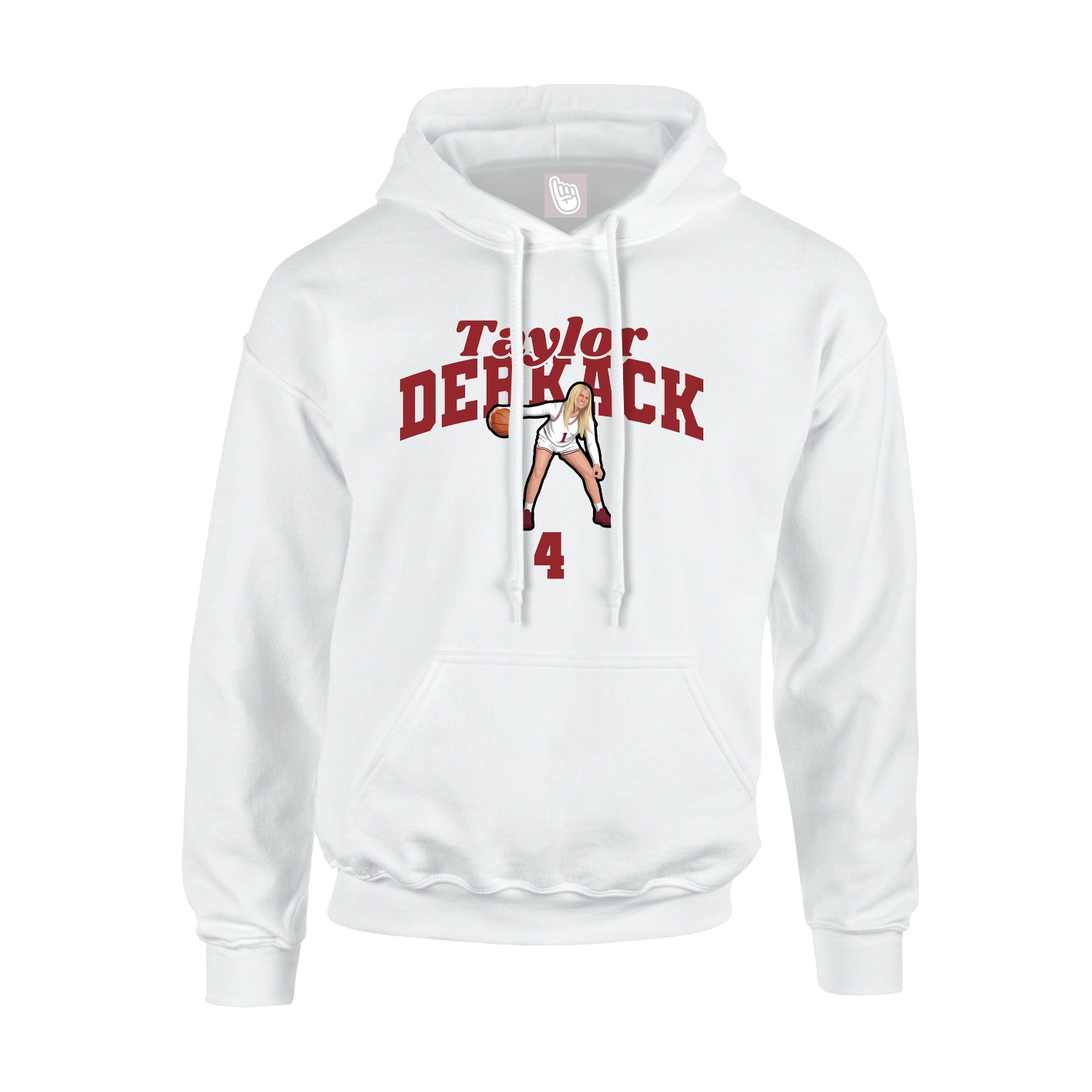 Hoodie — Signature Arch in White