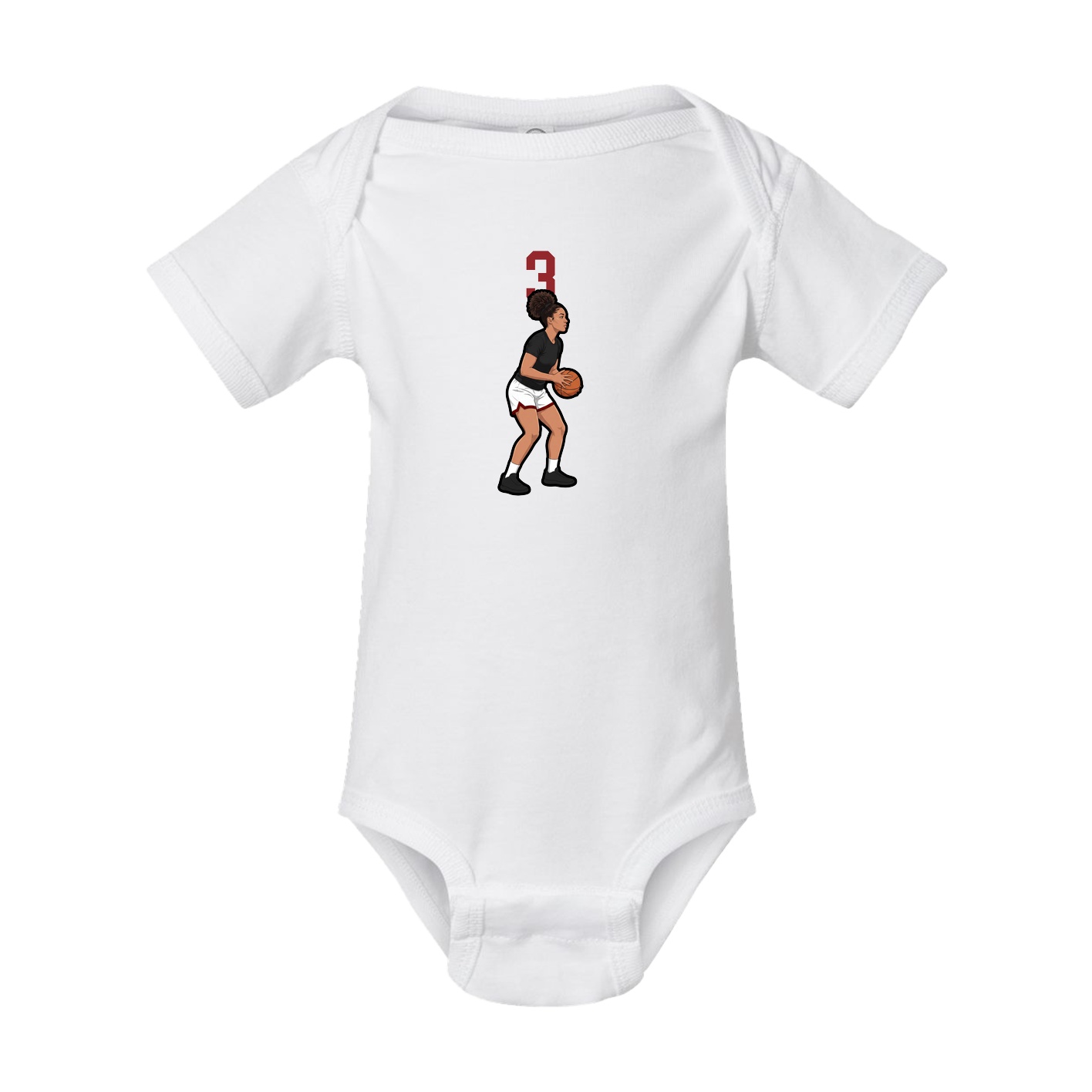 Baby Onesie — Number Top in White