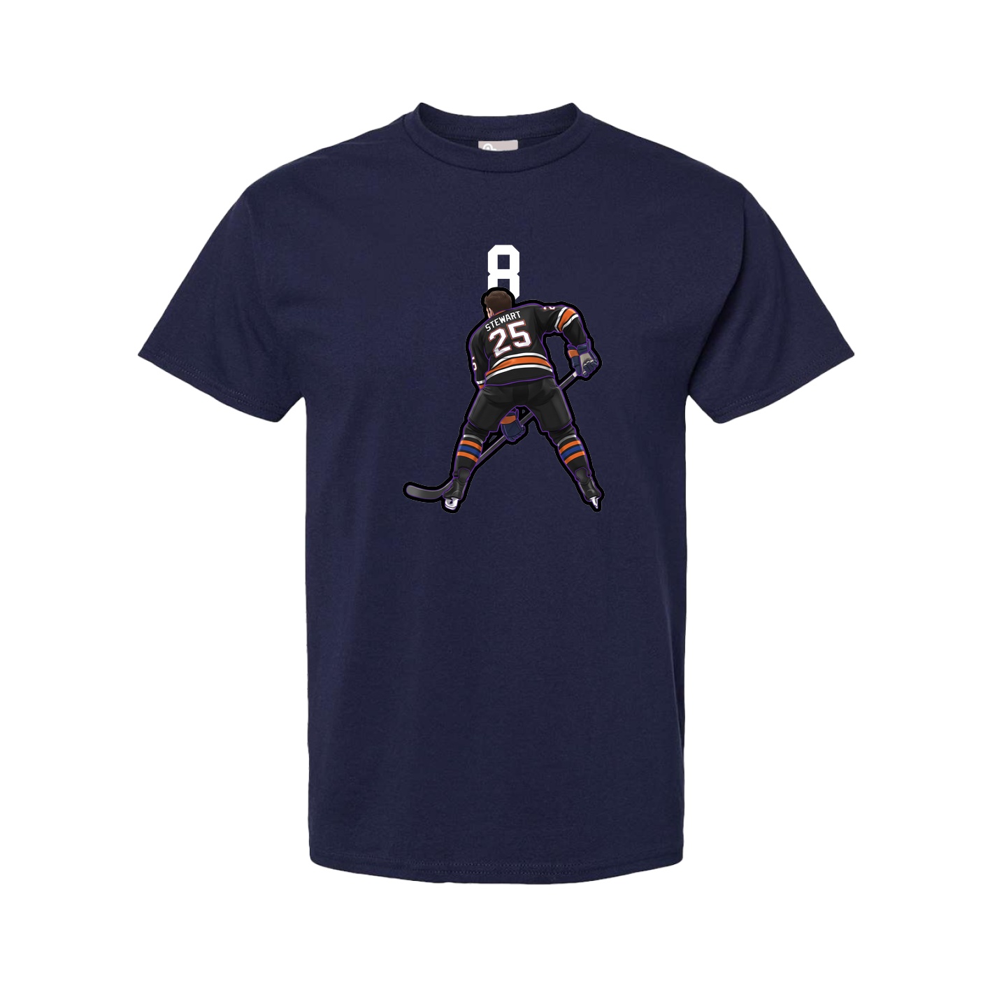 Tee — Number Top in Navy