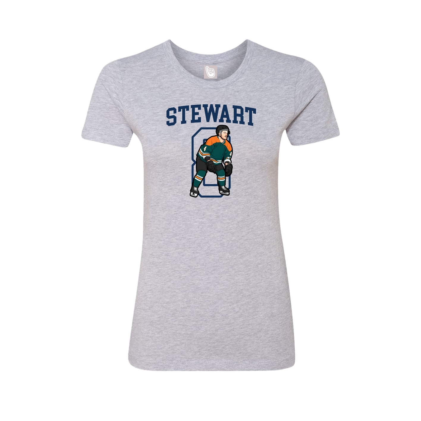Fitted Women's Tee — Shirsey in Grey