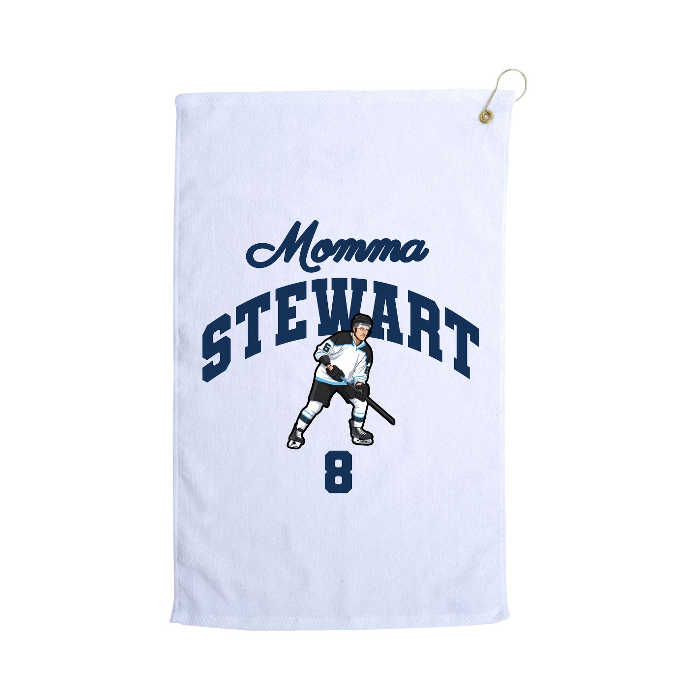 Golf Towel — Mothers Day Arch in White