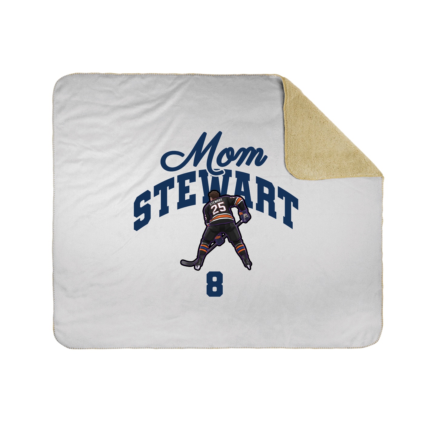 Throw Blanket — Mothers Day Arch in White