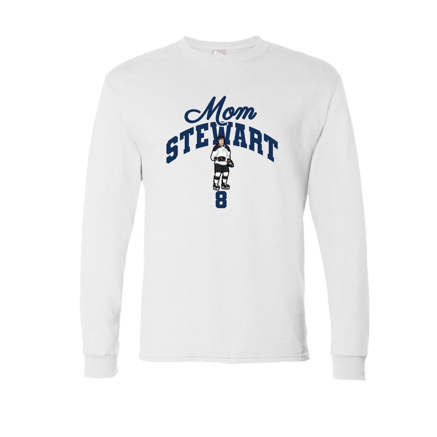 Long Sleeve Tee — Mothers Day Arch in White
