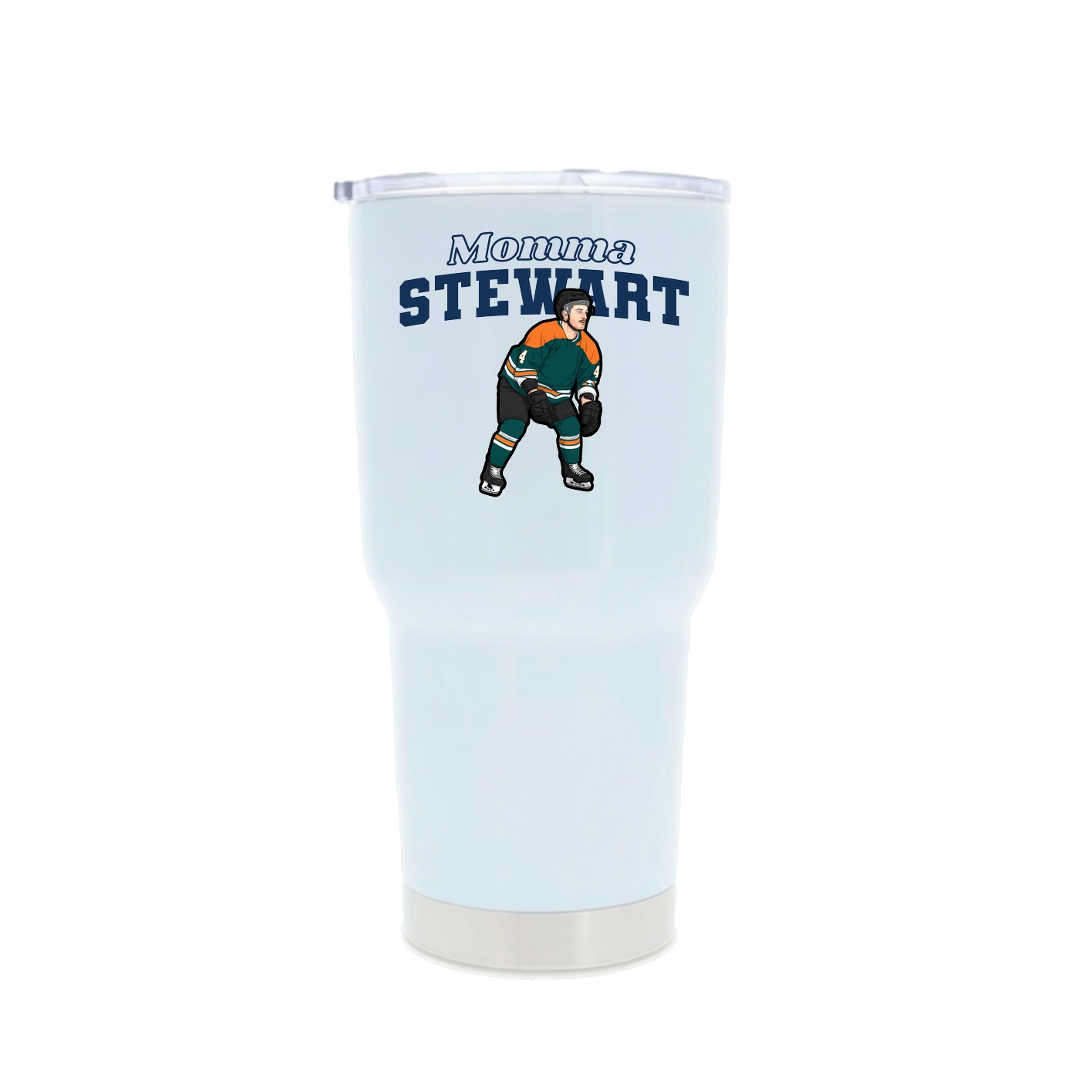 30oz Stainless Steel Tumbler — Mothers Day Block in White