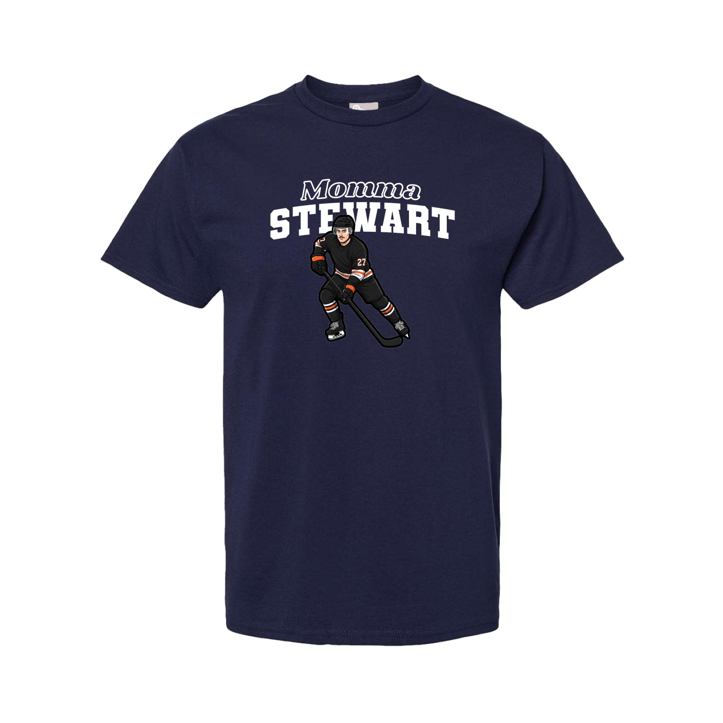 Youth Tee — Mothers Day Block in Navy