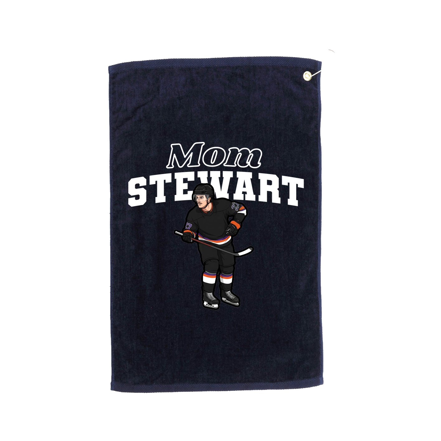 Golf Towel — Mothers Day Block in Navy