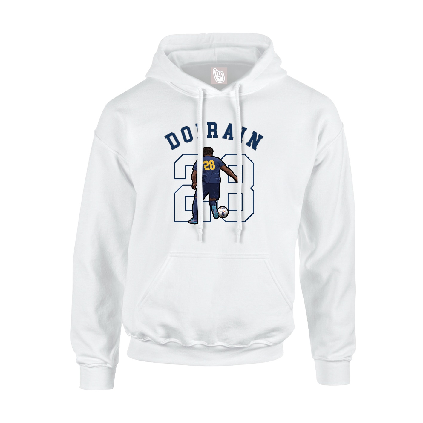 Youth Hoodie — Shirsey Arch in White