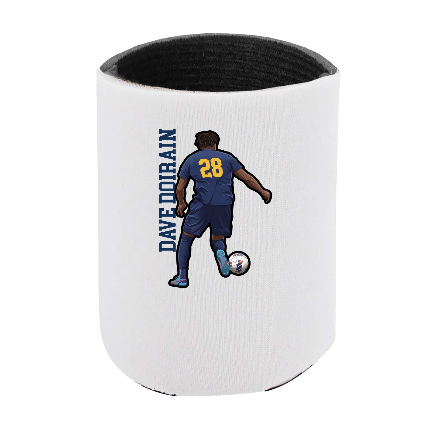Can Holder — Name Vertical in White