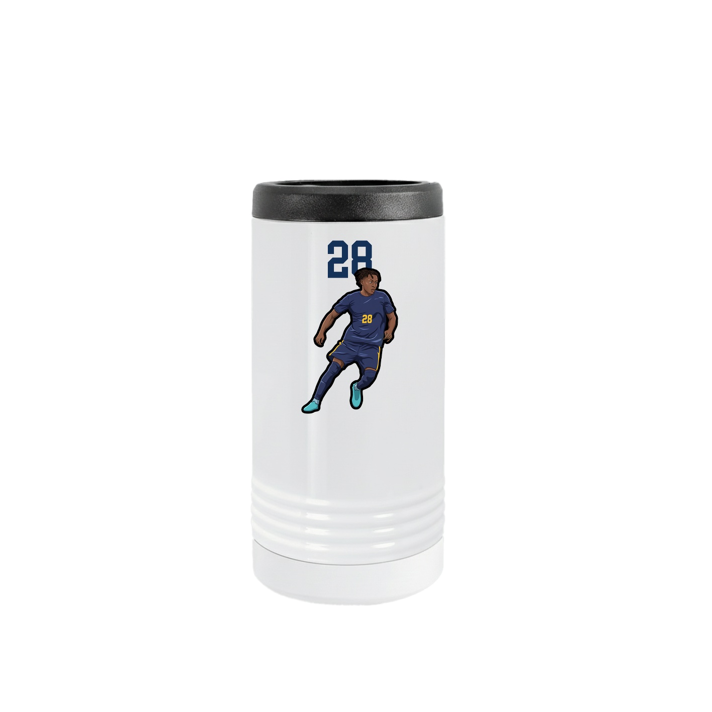 Slim Beverage Holder — Number Top in White
