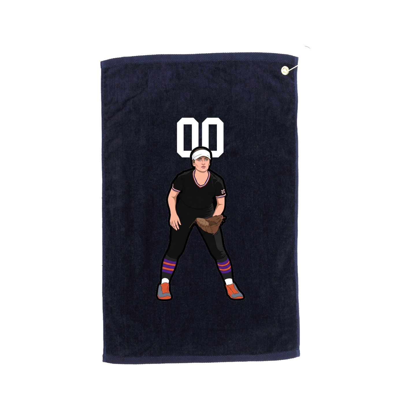 Golf Towel — Number Top in Navy