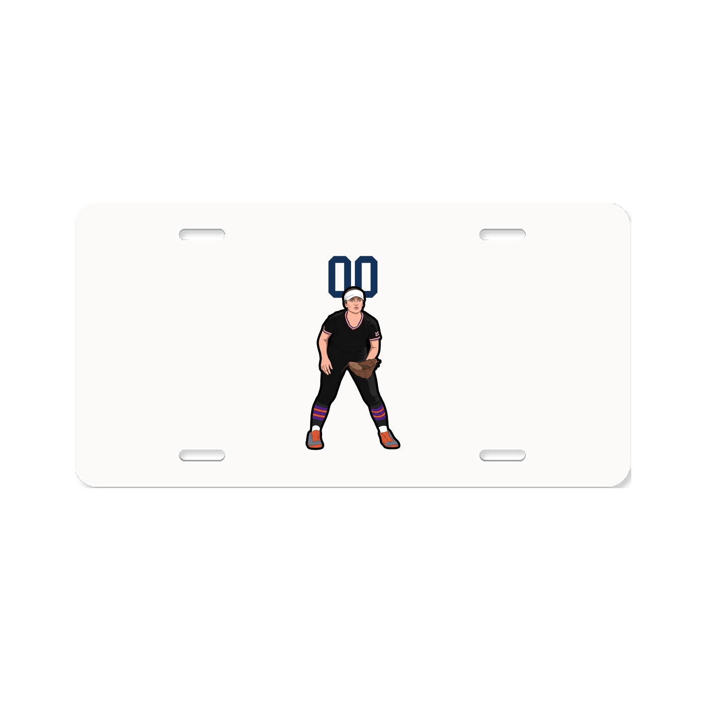 License Plate — Number Top in Classic