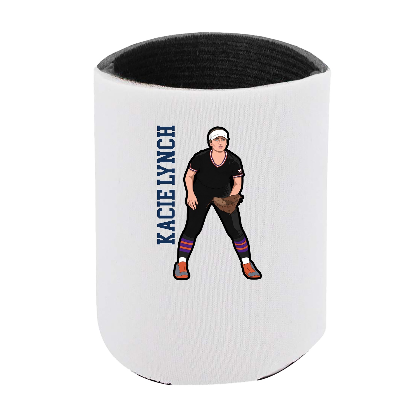 Can Holder — Name Vertical in White