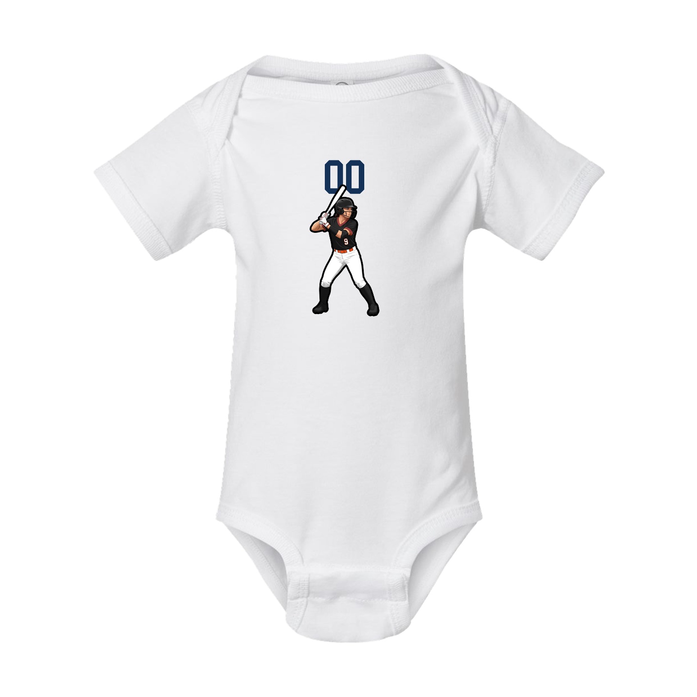 Baby Onesie — Number Top in White