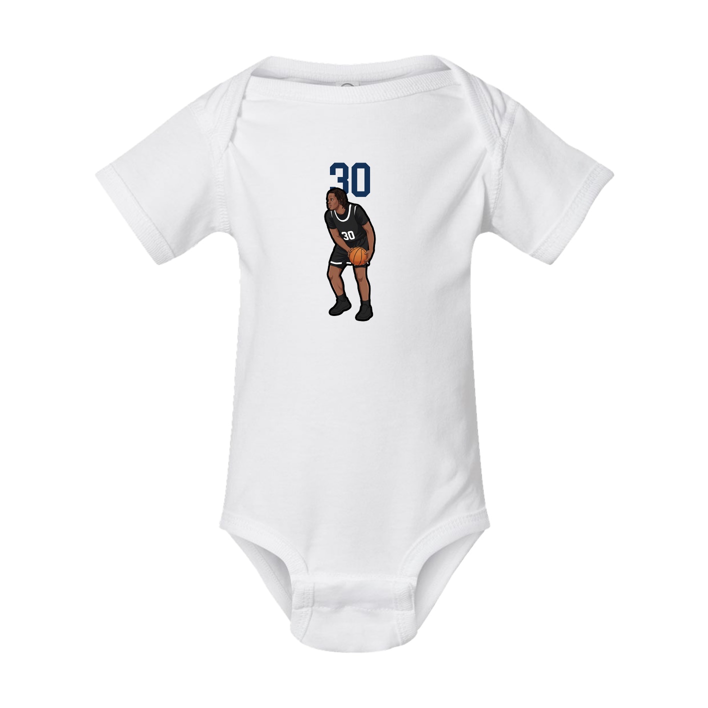 Baby Onesie — Number Top in White