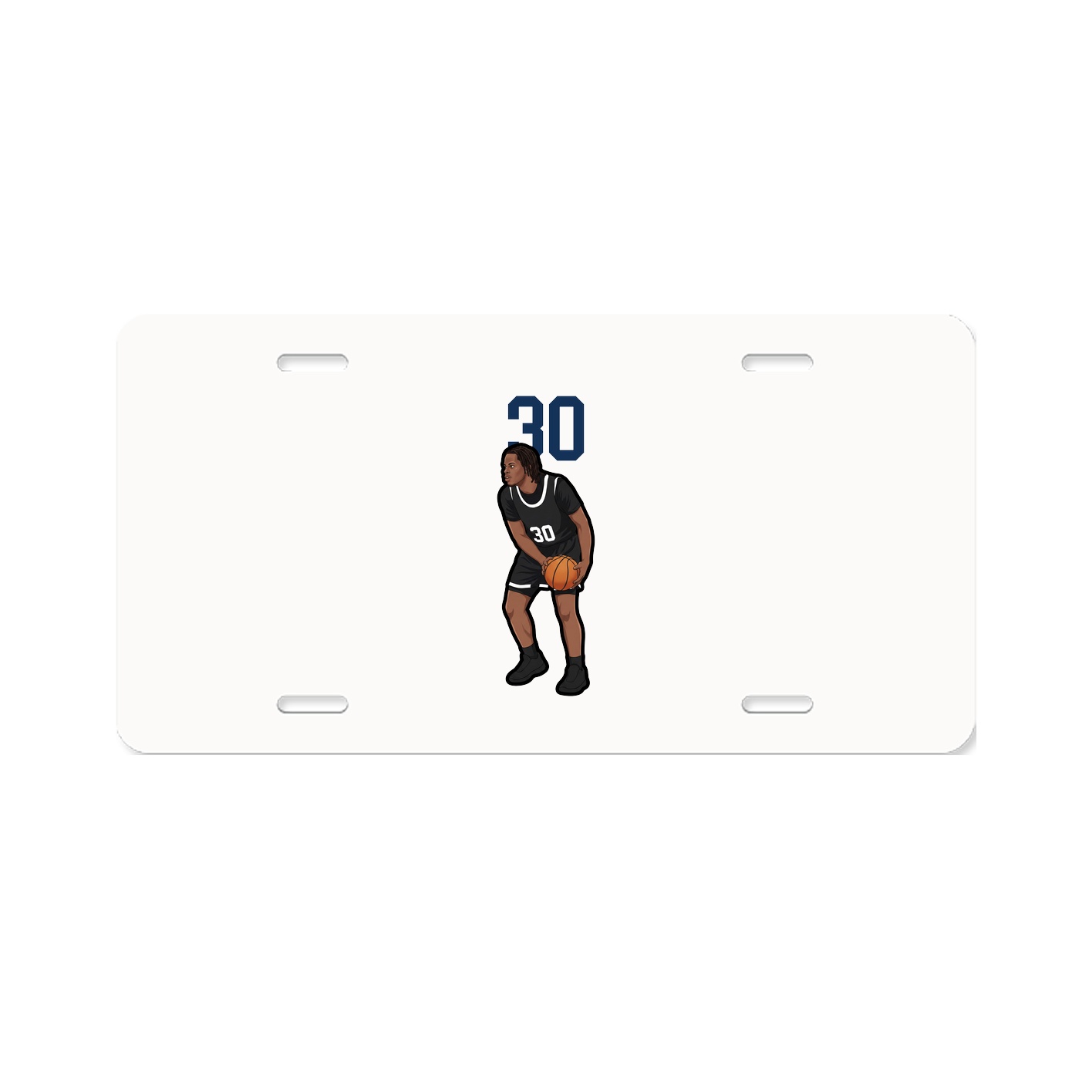 License Plate — Number Top in Classic