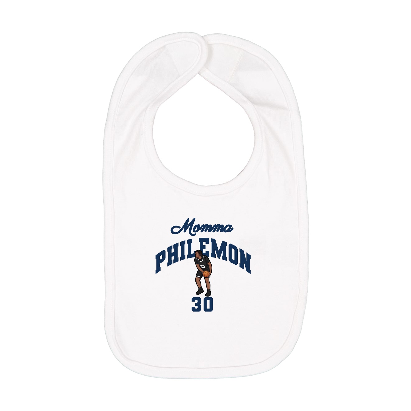 Infant Bib — Mothers Day Arch in White