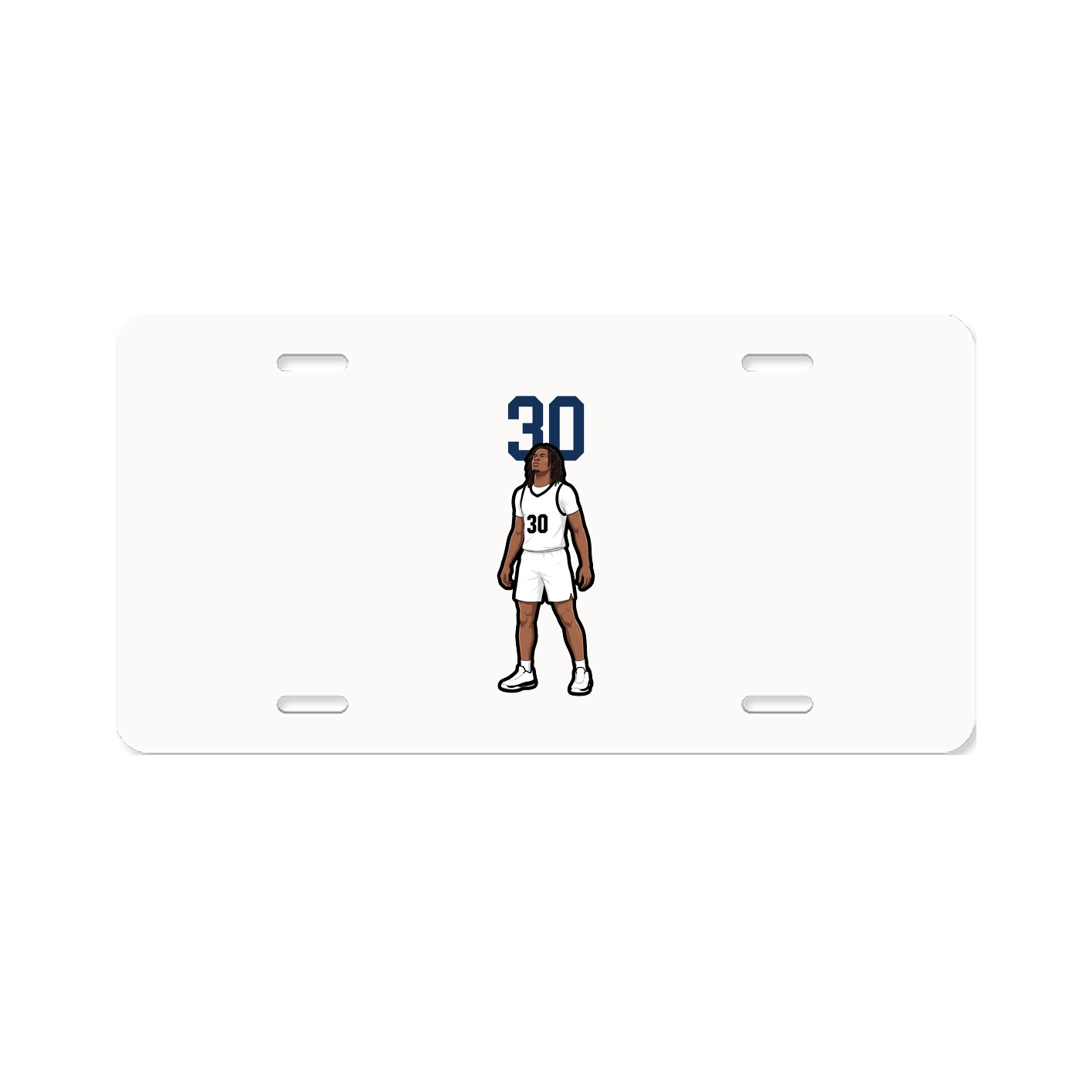 License Plate — Number Top in Classic