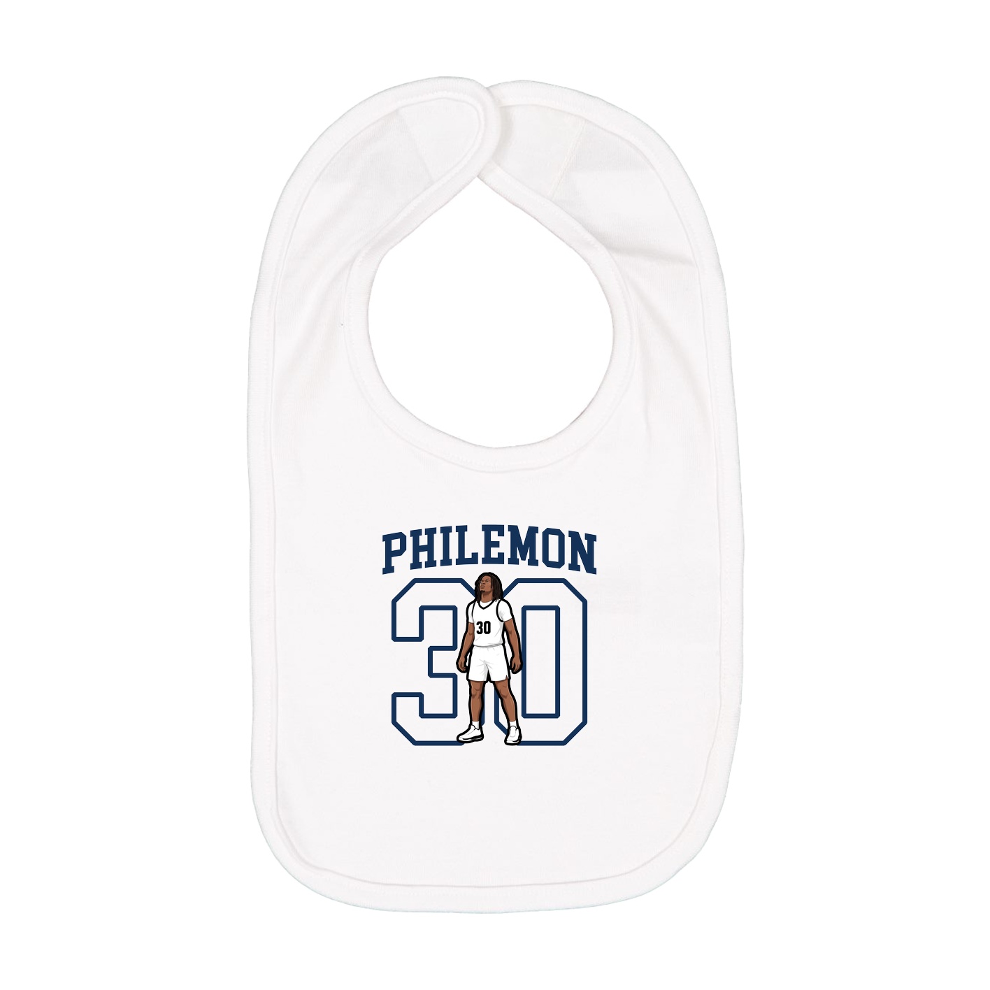 Infant Bib — Shirsey in White