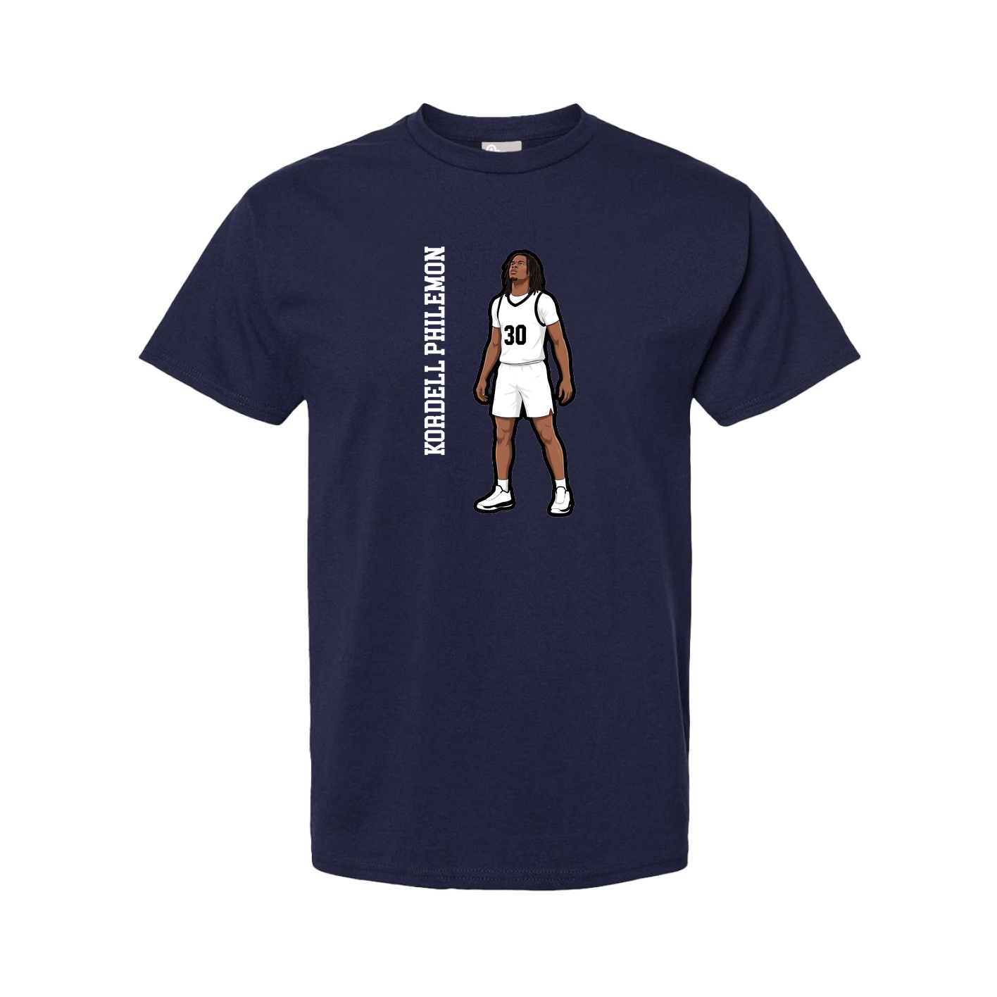 Youth Tee — Name Vertical in Navy