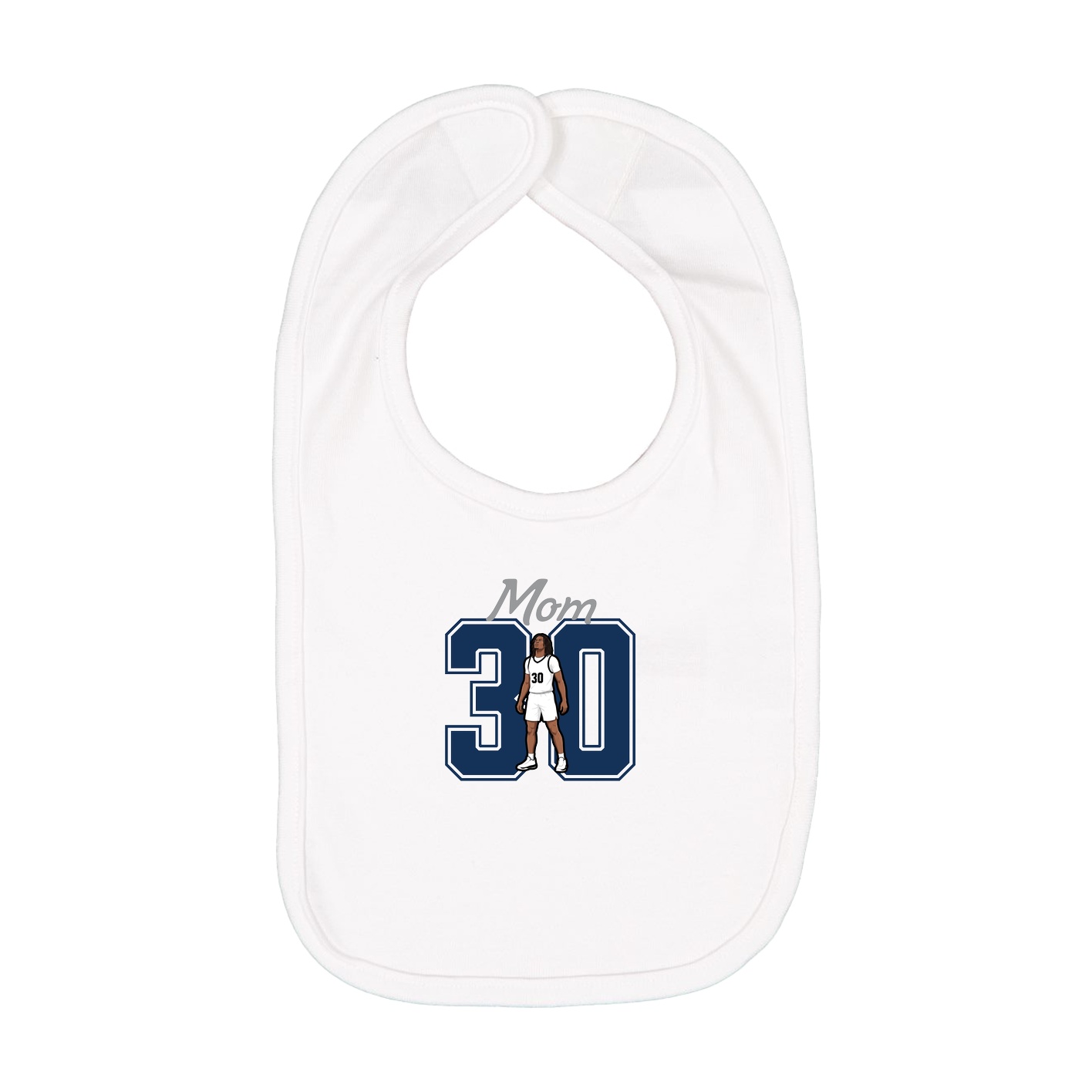 Infant Bib — Mothers Day Shirsey in White