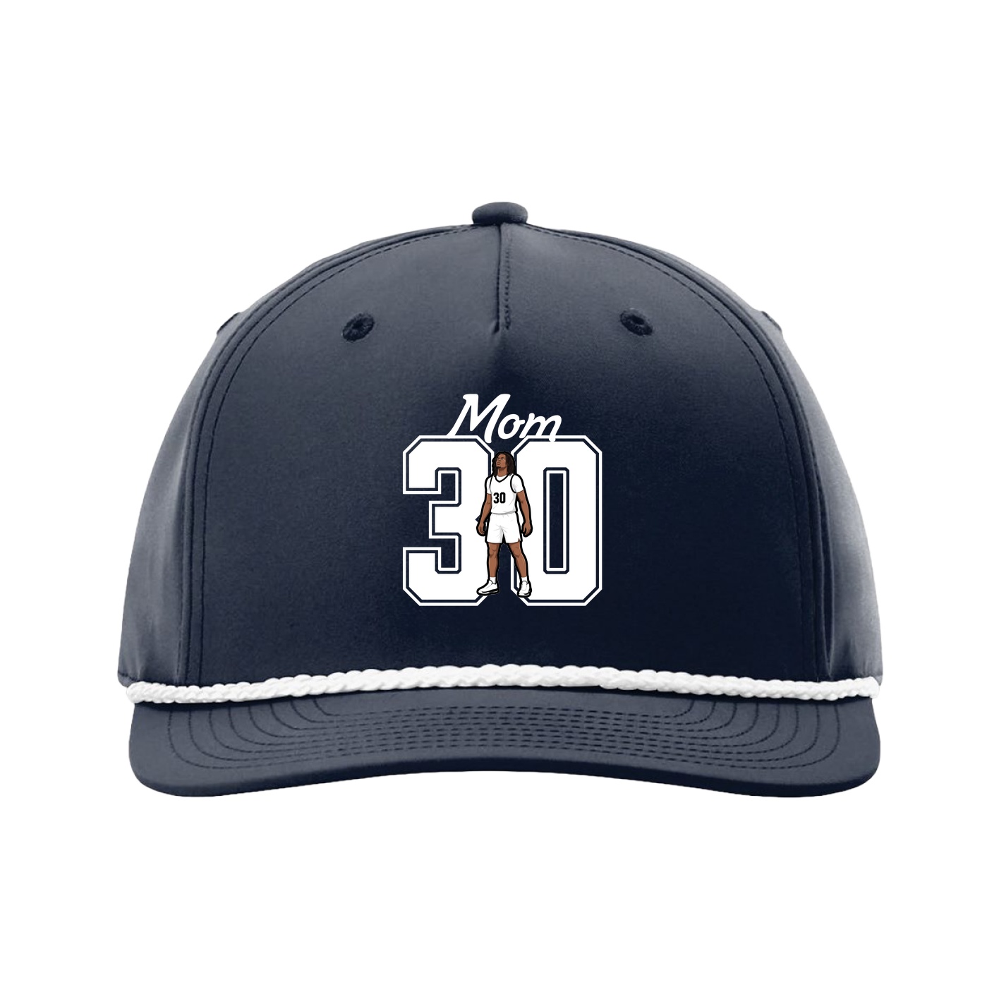 Five-Panel Classic Rope Cap — Mothers Day Shirsey in Navy