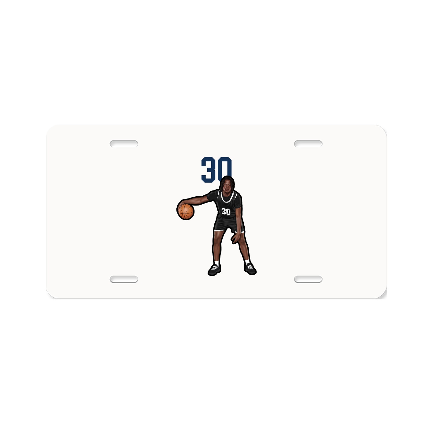 License Plate — Number Top in Classic