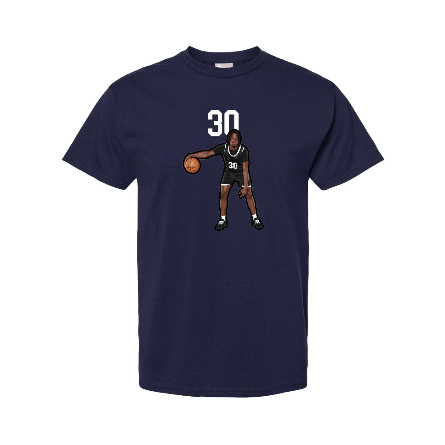 Youth Tee — Number Top in Navy