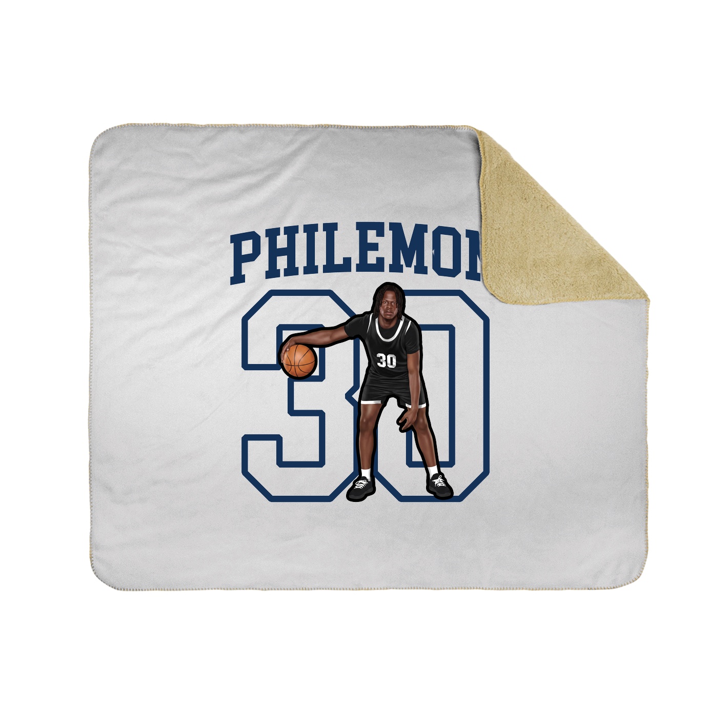 50x60 Sherpa Lined Throw Blanket