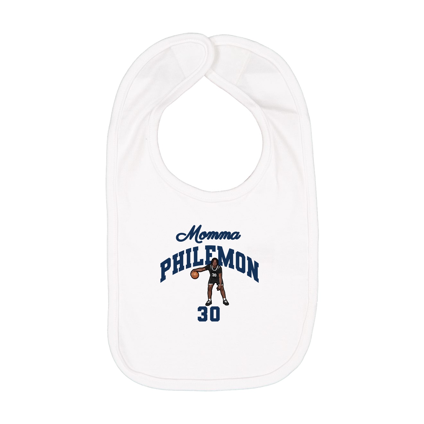 Infant Bib — Mothers Day Arch in White