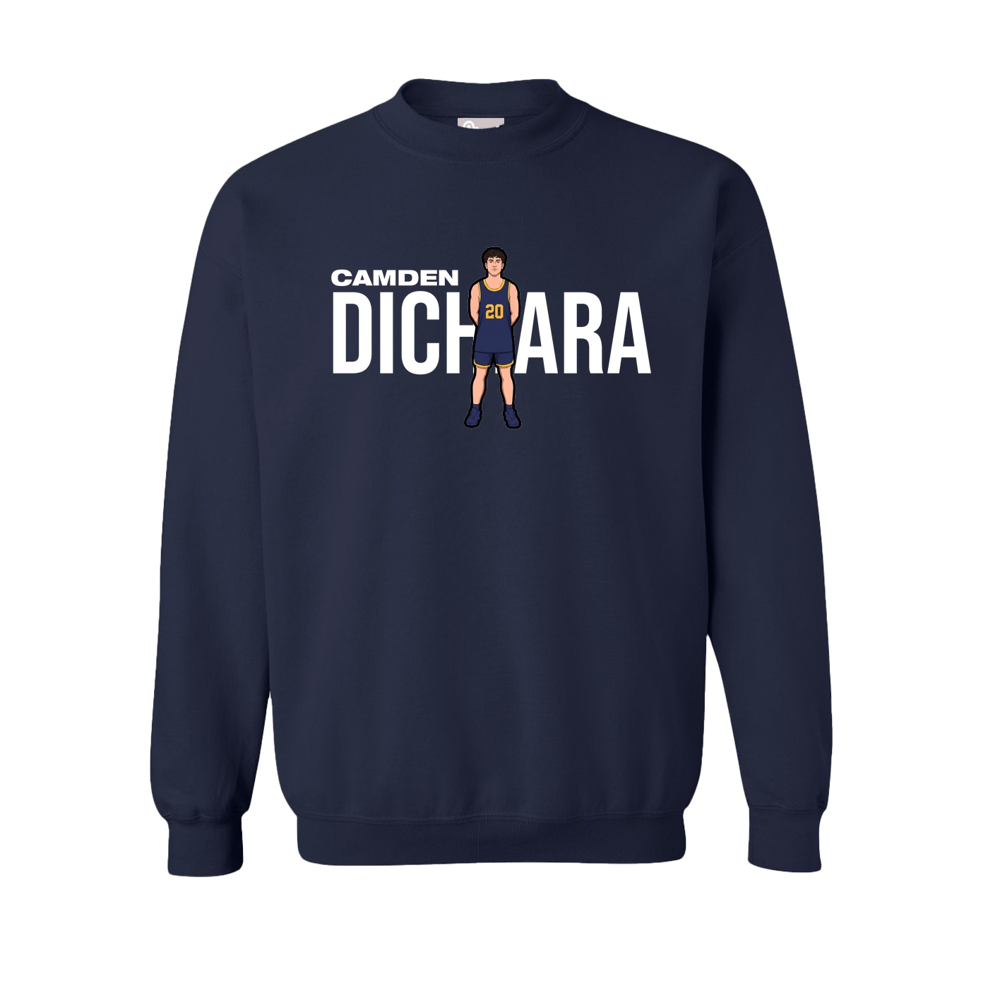 Fleece Crew — Player Name in Navy