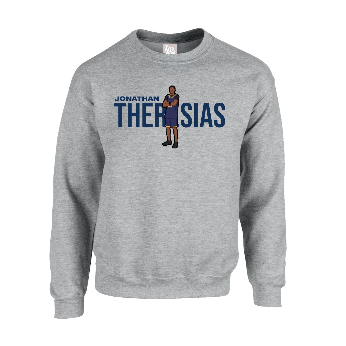 Fleece Crew — Player Name in Grey