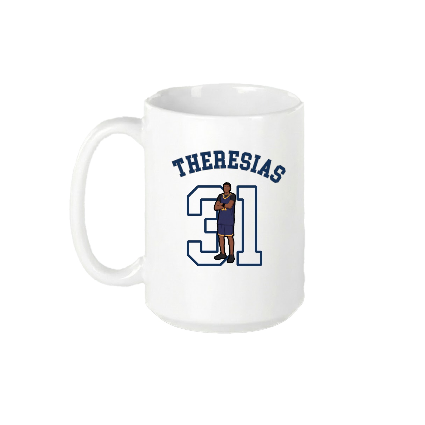 15oz Coffee Mug — Shirsey Arch in White