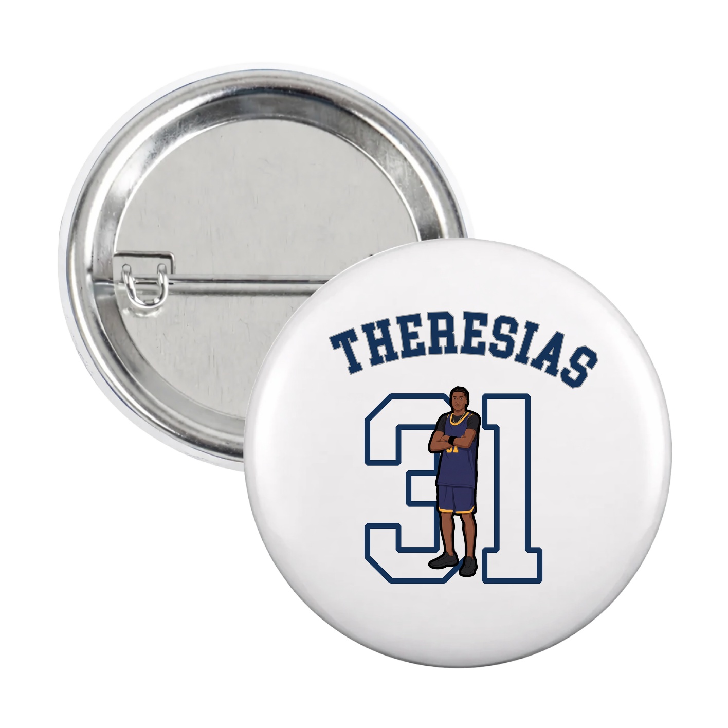 Game Day Button — Shirsey Arch in White