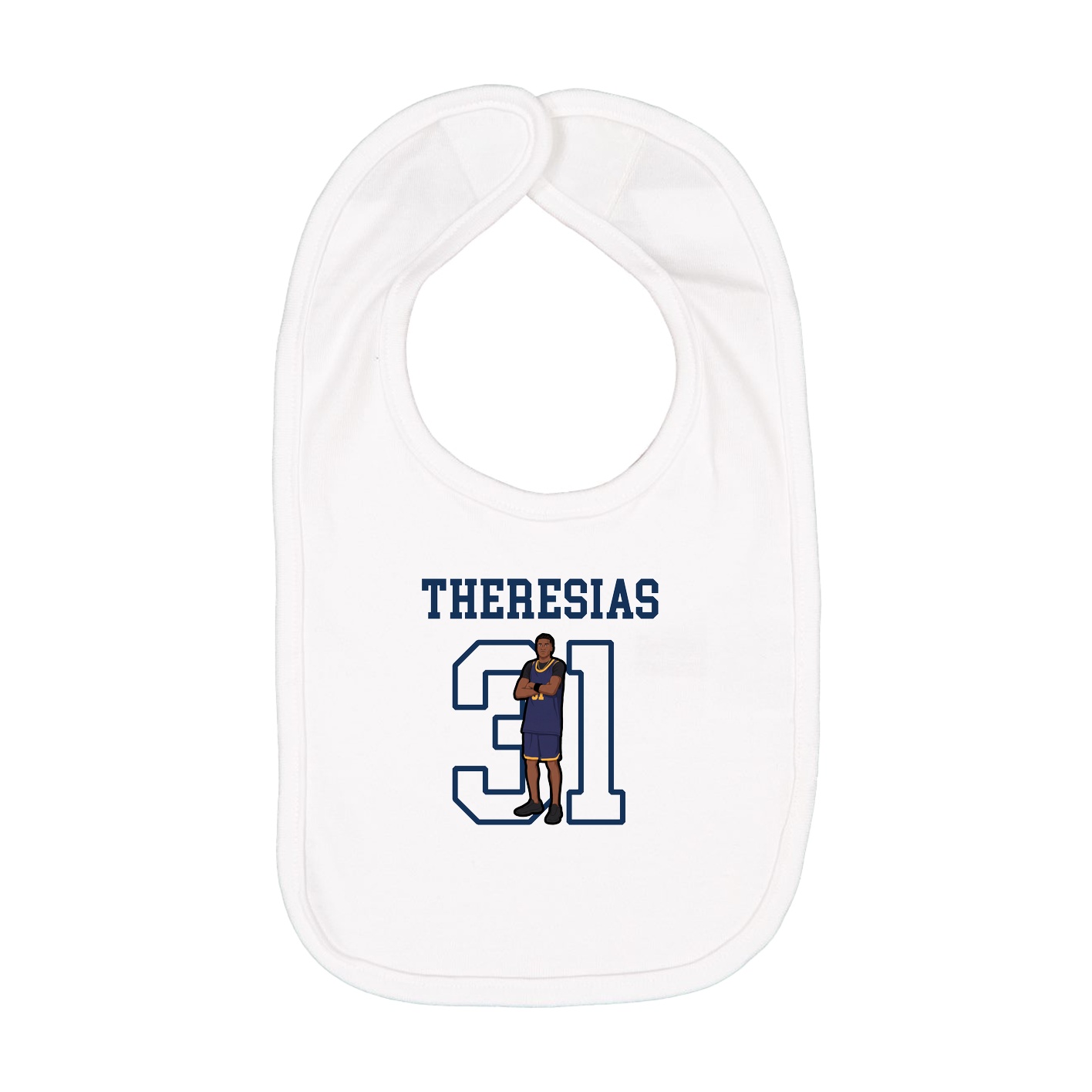 Infant Bib — Shirsey in White