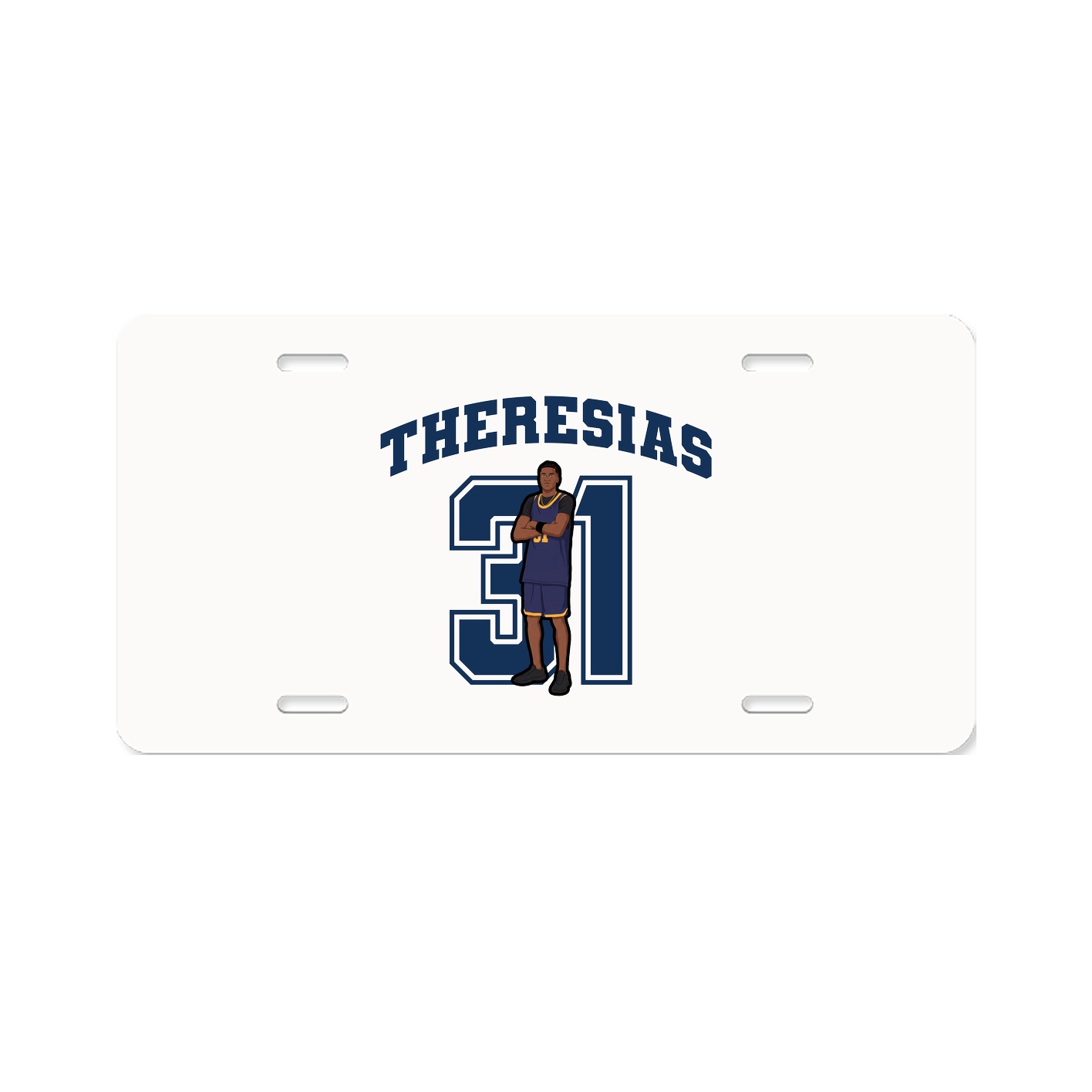 License Plate — Number in Classic
