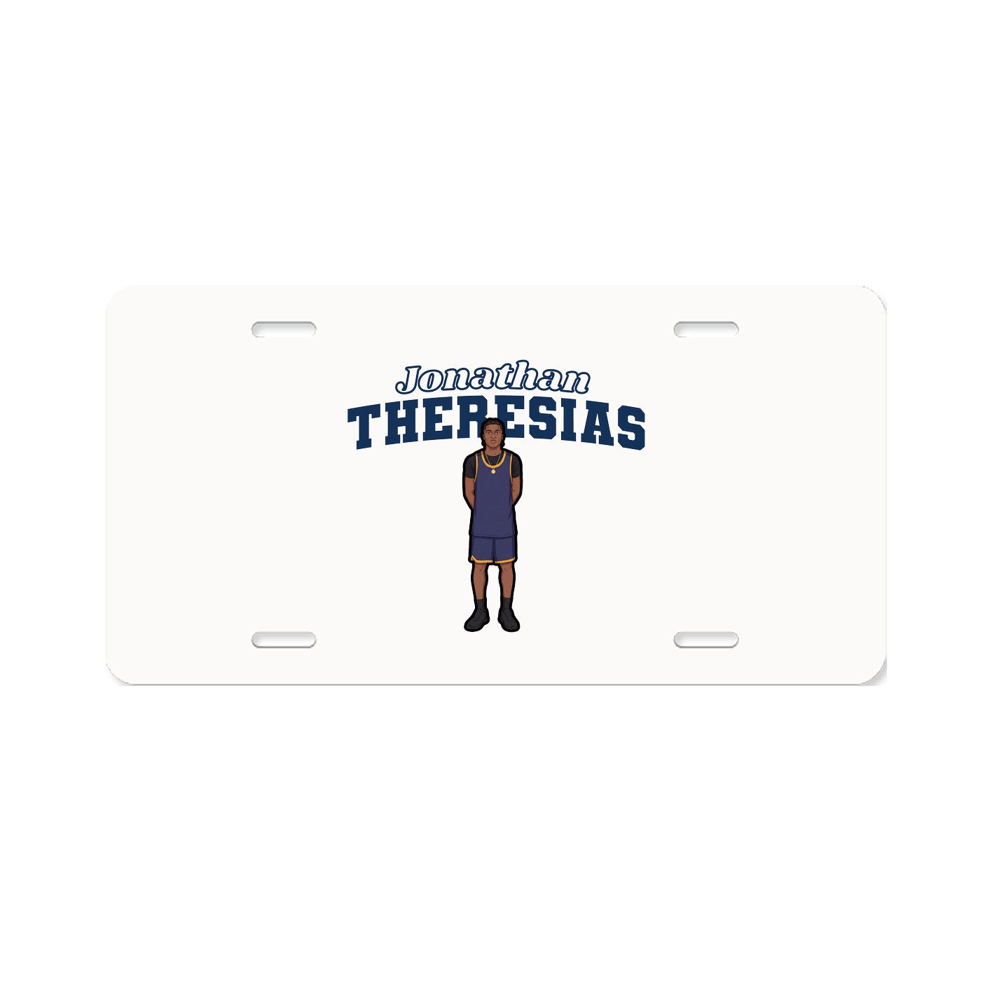 License Plate — Name Arch in Classic