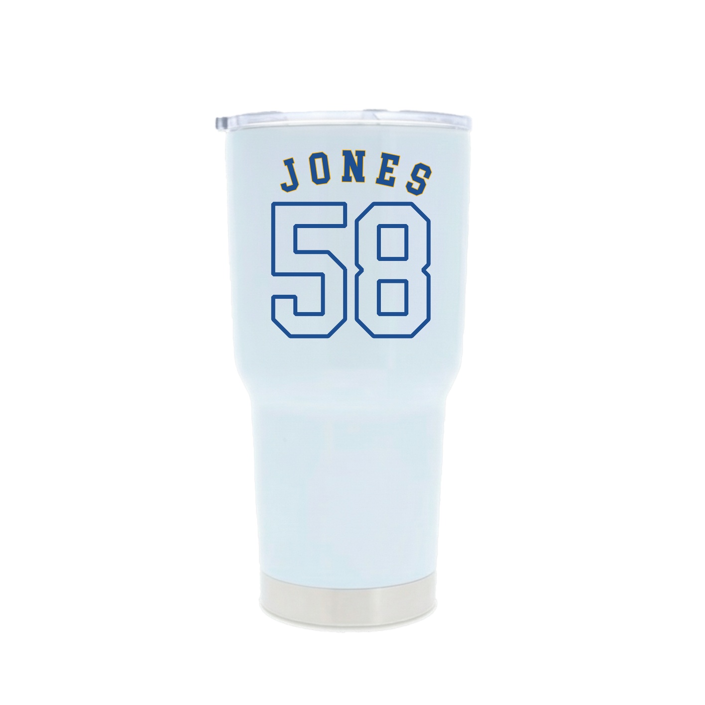 30oz Stainless Steel Tumbler — Shirsey Arch in White