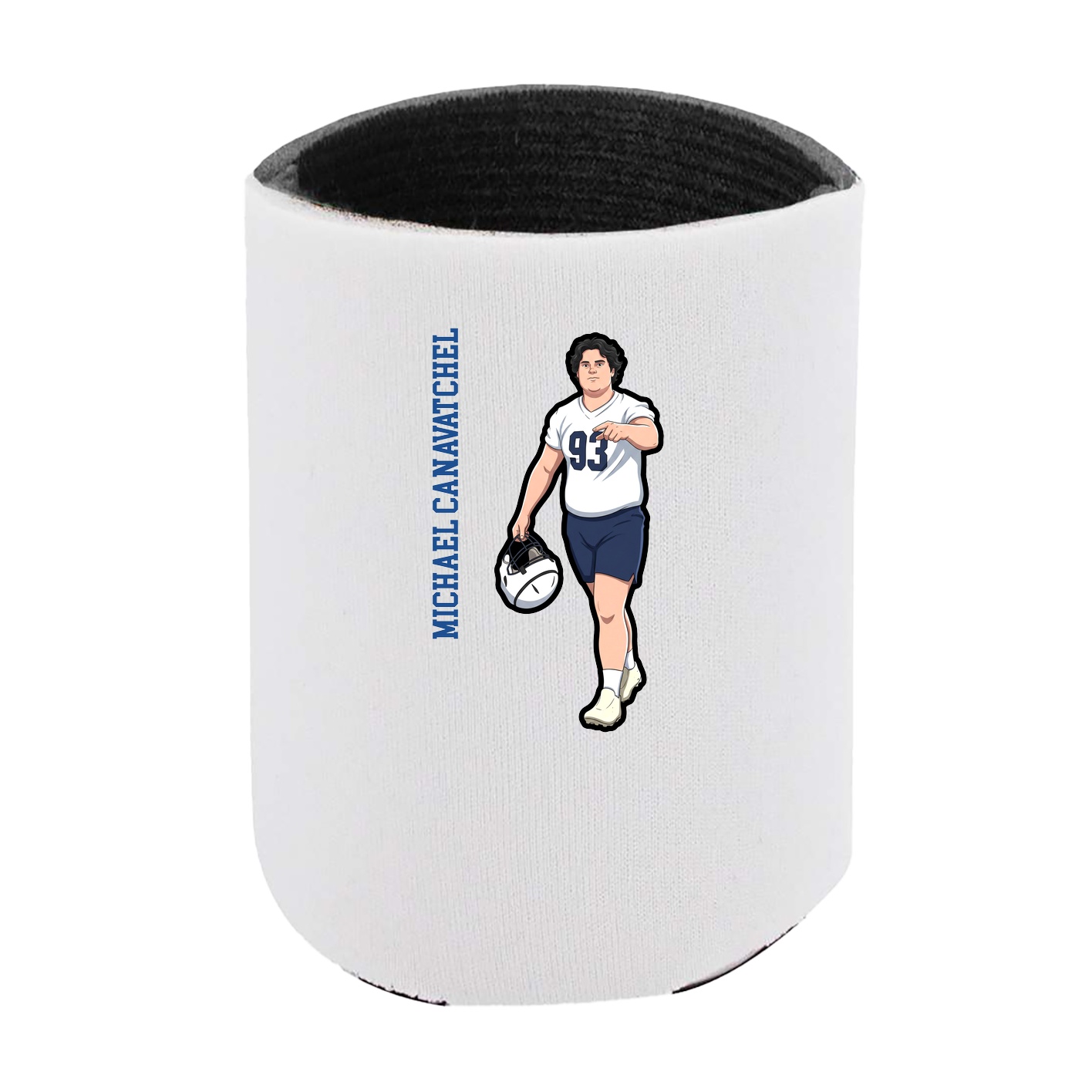 Can Holder — Name Vertical in White