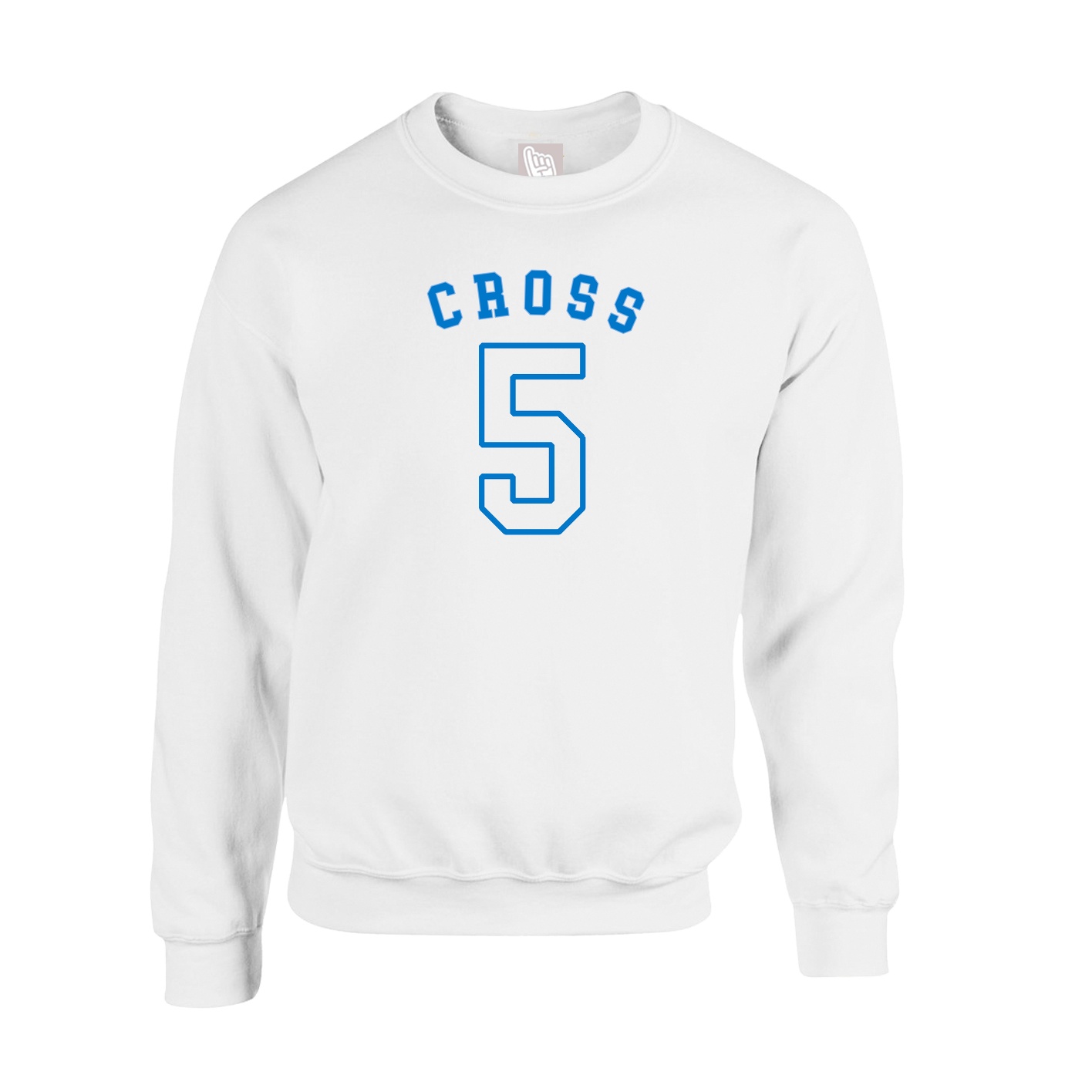 Fleece Crew — Shirsey Arch in White