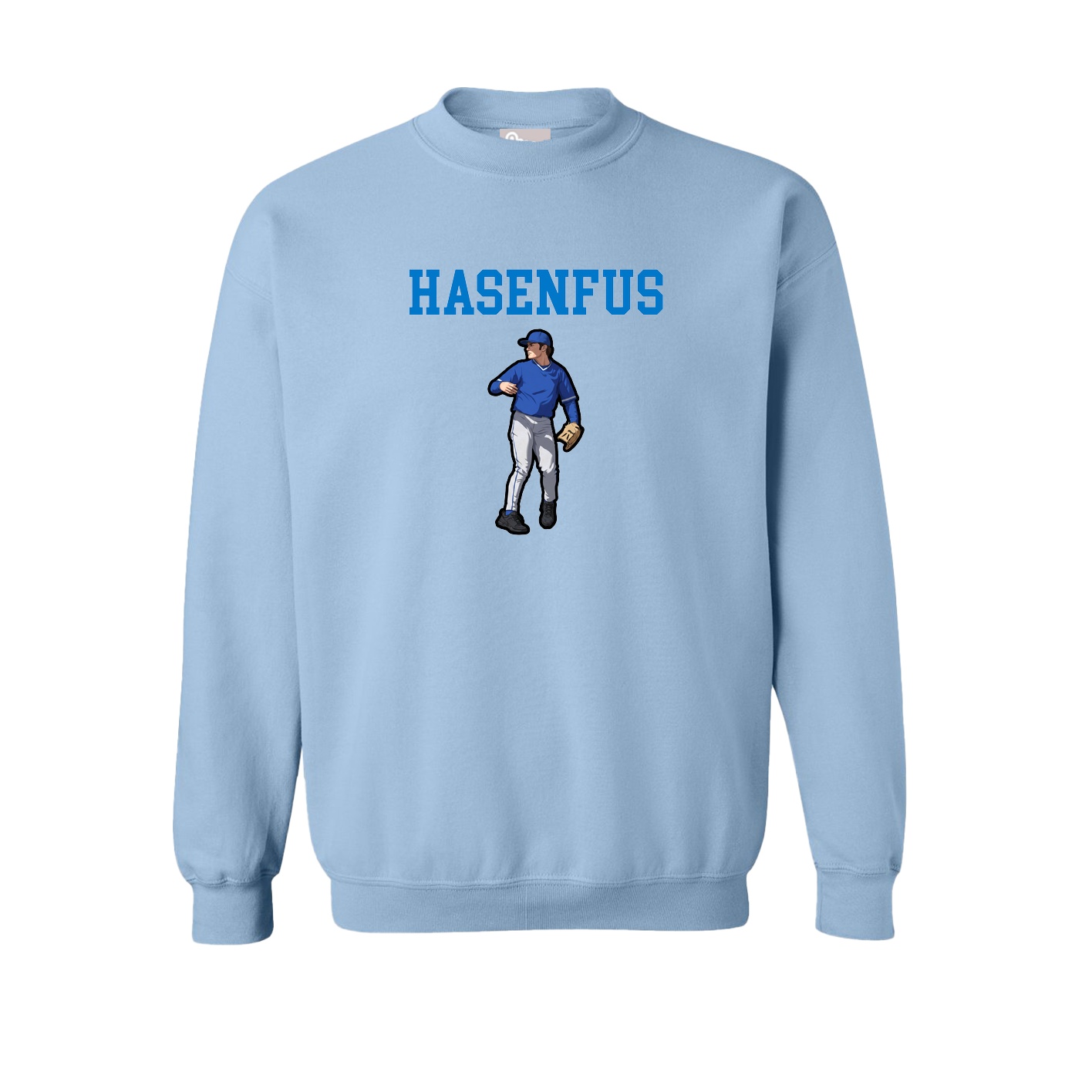 Fleece Crew — Shirsey in Light Blue