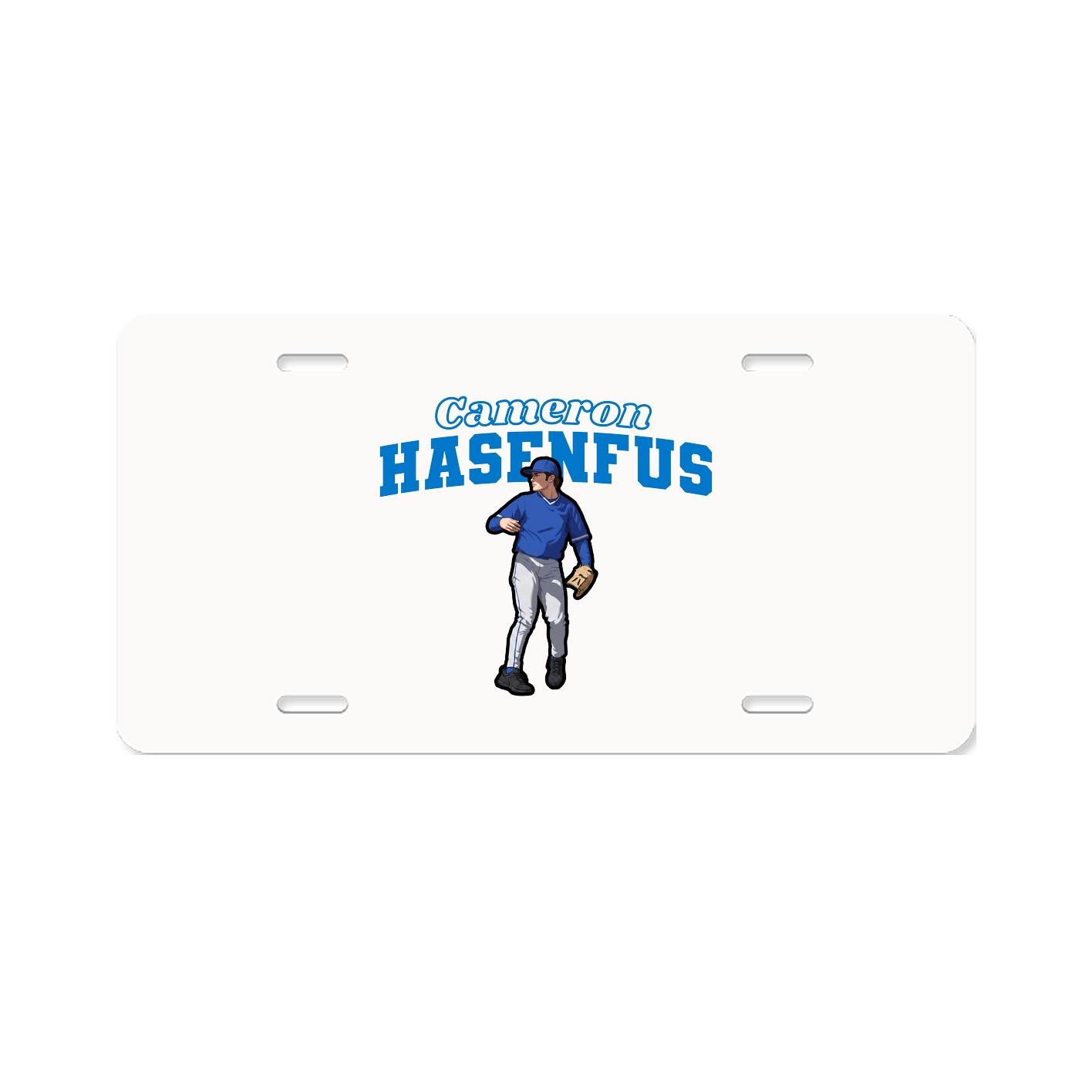 License Plate — Name Arch in Classic