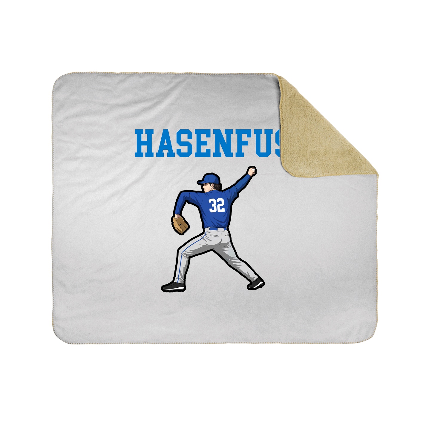 Throw Blanket — Shirsey in White