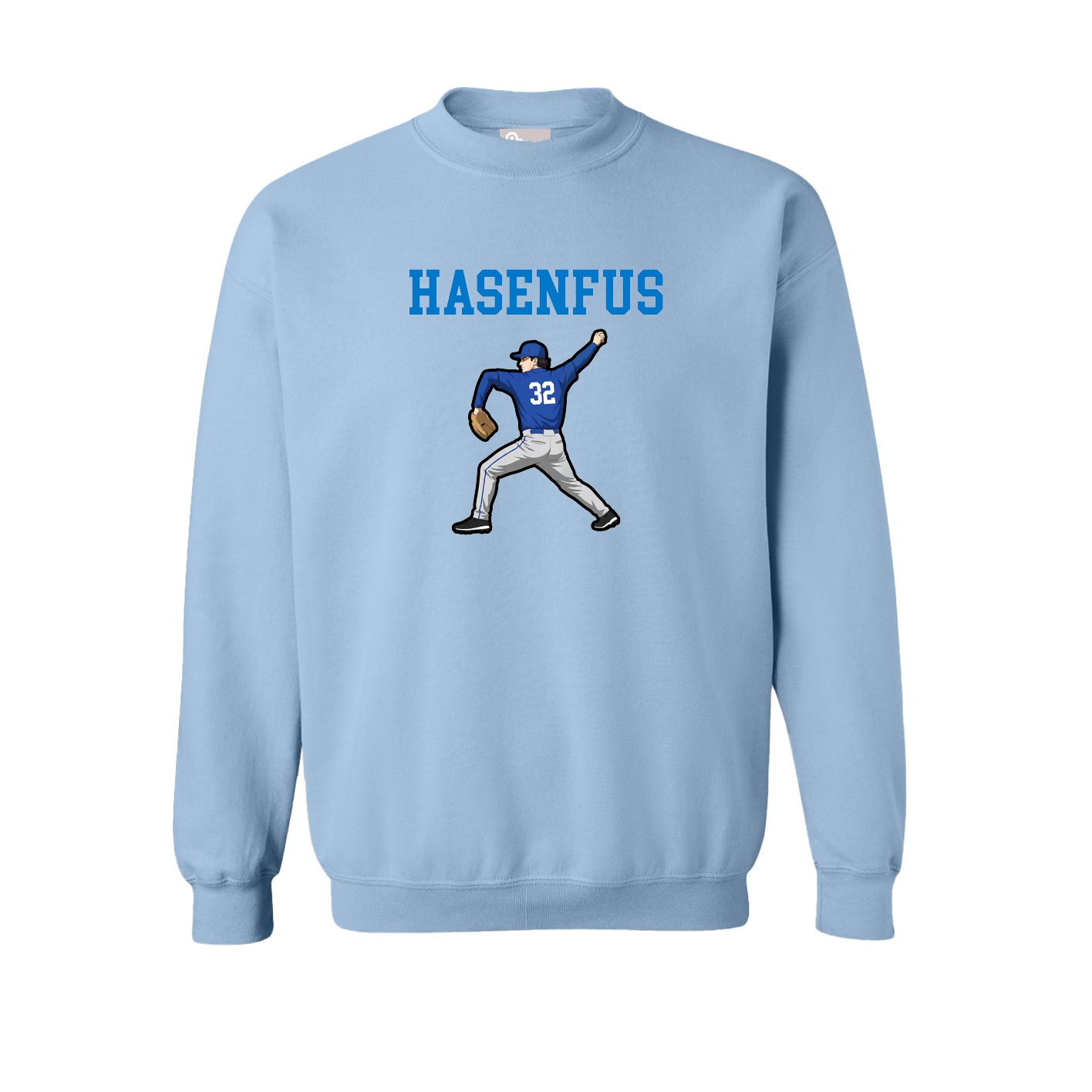 Fleece Crew — Shirsey in Light Blue